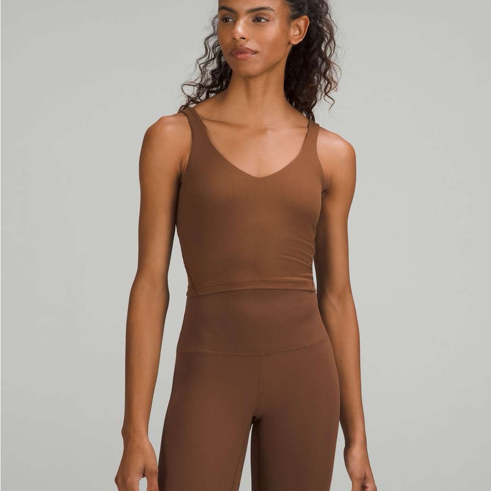 lululemon Align Ribbed Tank Roasted Brown color